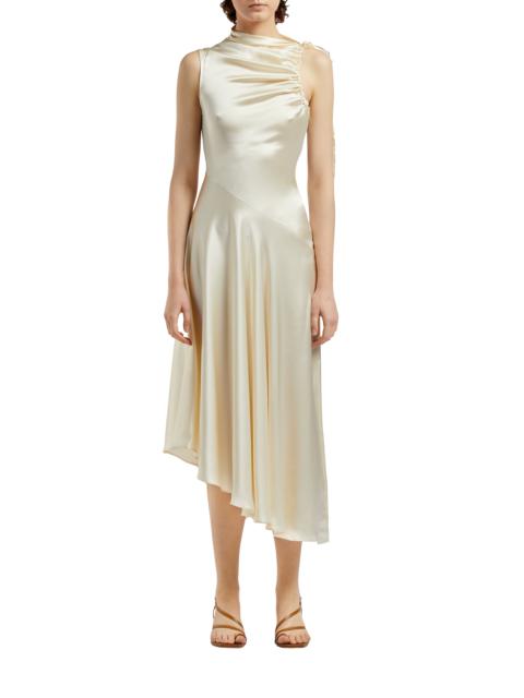 Elleme Silk Satin Dress Beige