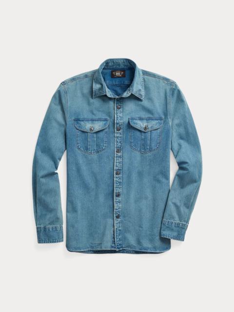 RRL by Ralph Lauren Indigo Herringbone Twill Workshirt