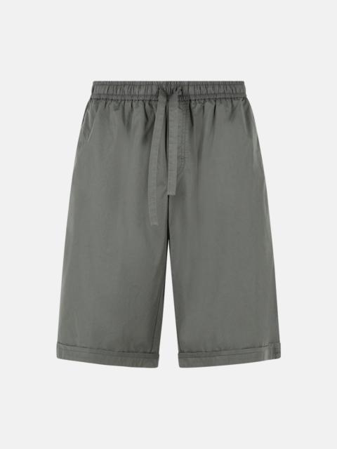 Dolce & Gabbana GREY GREEN COTTON SHORTS