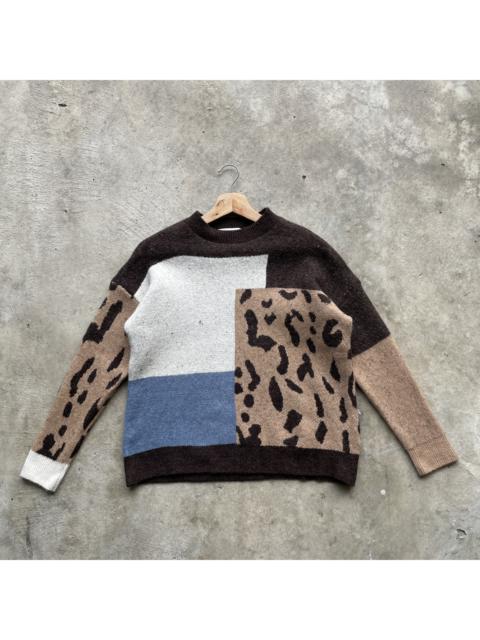 Other Designers Japanese Brand - Vintage Japanese 4 Tone Colours Knitwear Sweater Jumper