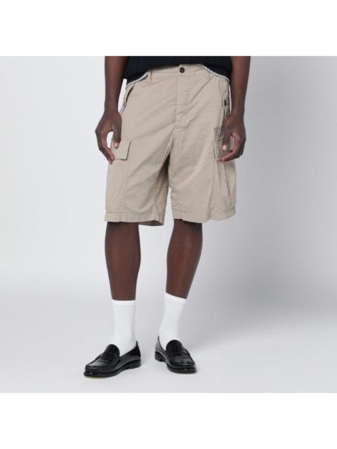 DSQUARED2 Dsquared2 Beige Cotton-Blend Cargo Bermuda Shorts Men