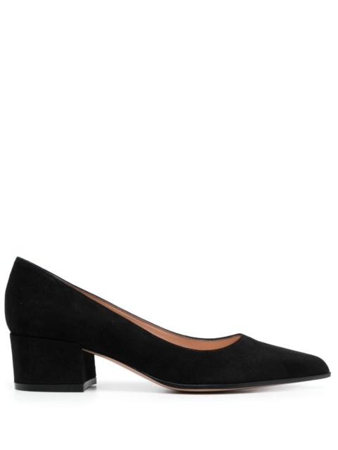 Gianvito Rossi Women Piper Suede Leather Pumps