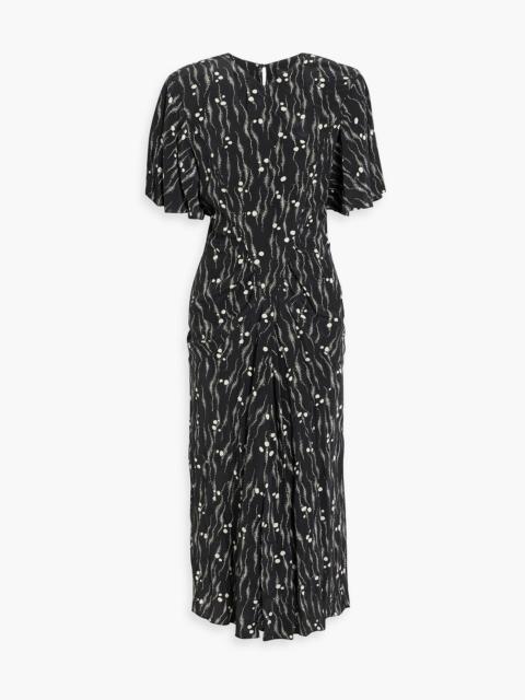 Isabel Marant Berwick printed silk crepe de chine midi dress