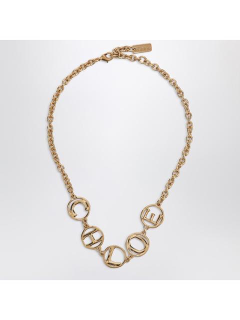 Chloé Chloé Chloé Script Vintage Gold Choker Women