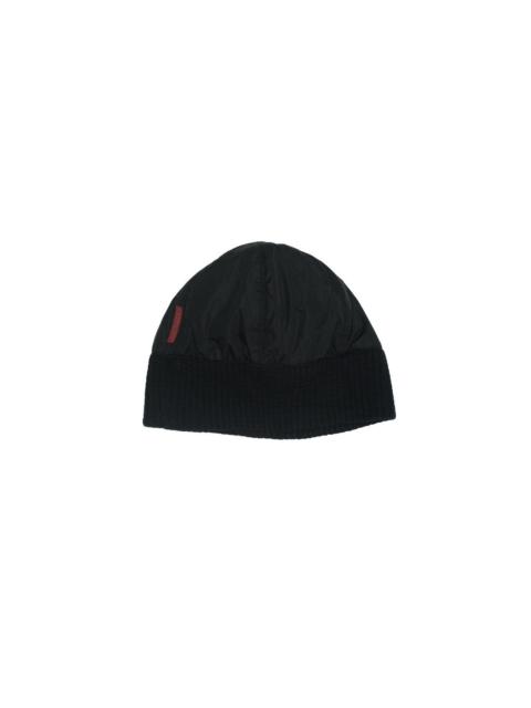 Prada *NoTariff Prada Nylon Red Tab Beanie
