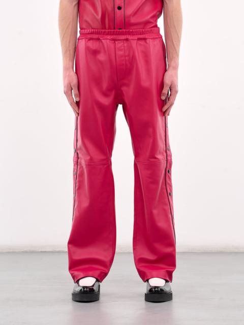 ERNEST W. BAKER Leather Warm-Up Pants