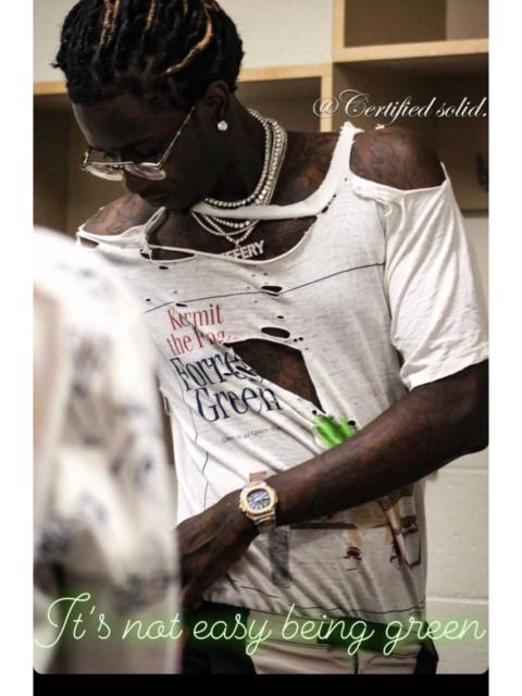 Other Designers Vintage - Kermit the Frog Forrest Gump Parody Young Thug shirt