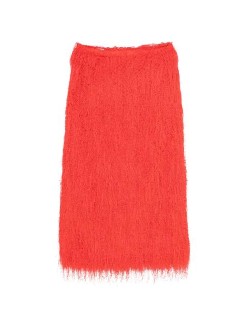 Dries Van Noten Dries Van Noten Fringed Midi Skirt