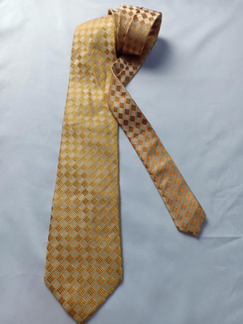 Other Designers Designer - Vincis Bench Neck Tie Monogram Logo Glitter