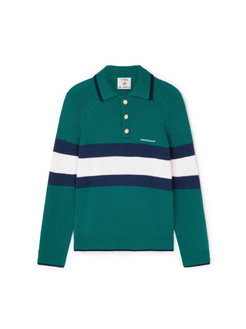 CASABLANCA Colourblock Polo Shirt | Casablanca Paris
