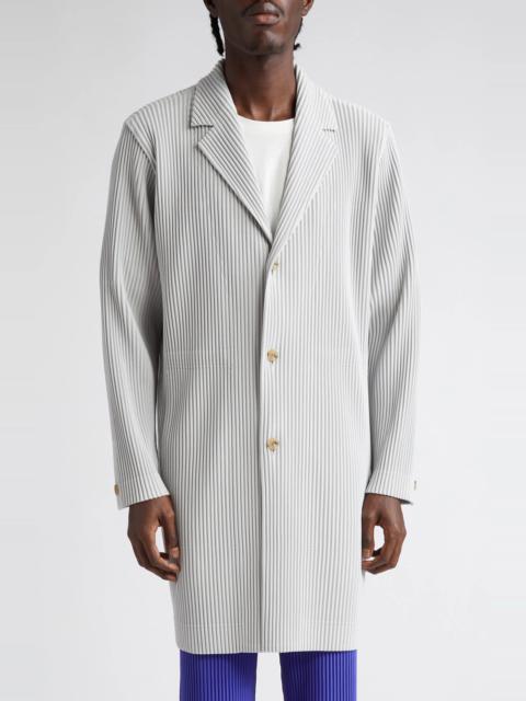 Basics Pleated Coat in 11-Lt. gray