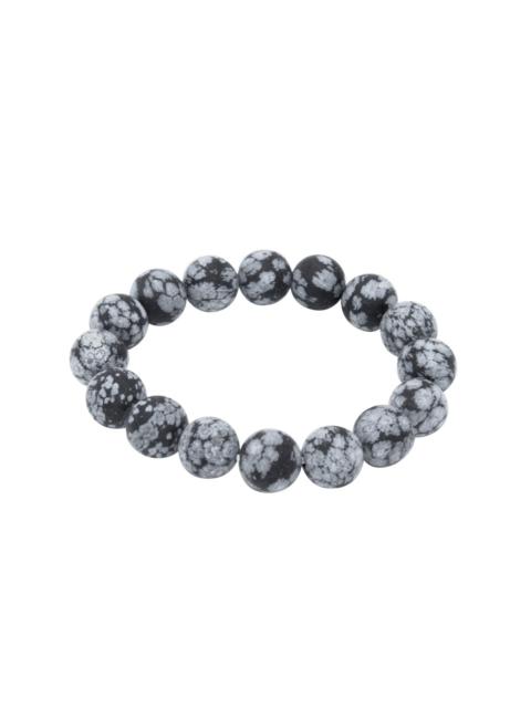 Other Designers Bracelet - Matte Snowflake Obsidian 12mm.