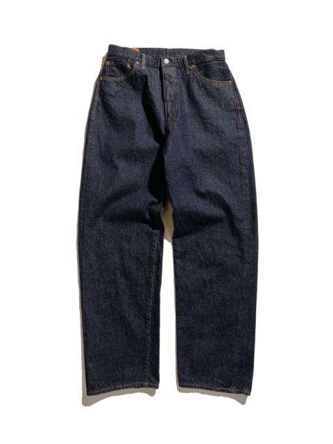 5P Zipper Front Denim Pants Indigo One Wash