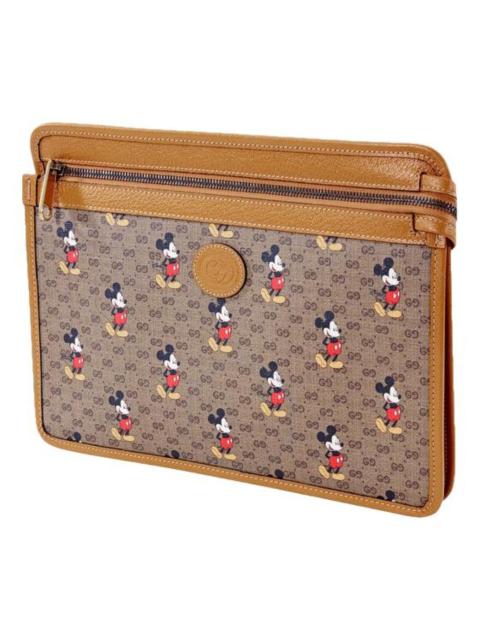 Disney x Gucci - Leather clutch bag