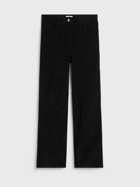 TOTEME Straight cord trousers black