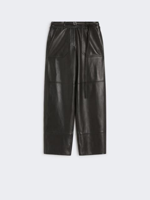 Sportmax Nappa leather trousers