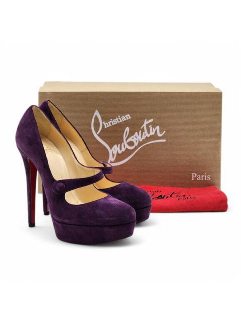 Christian Louboutin Christian Louboutin Relika Mary Janes Pumps 140 - Suede - Eggplant 36.5 6US $750