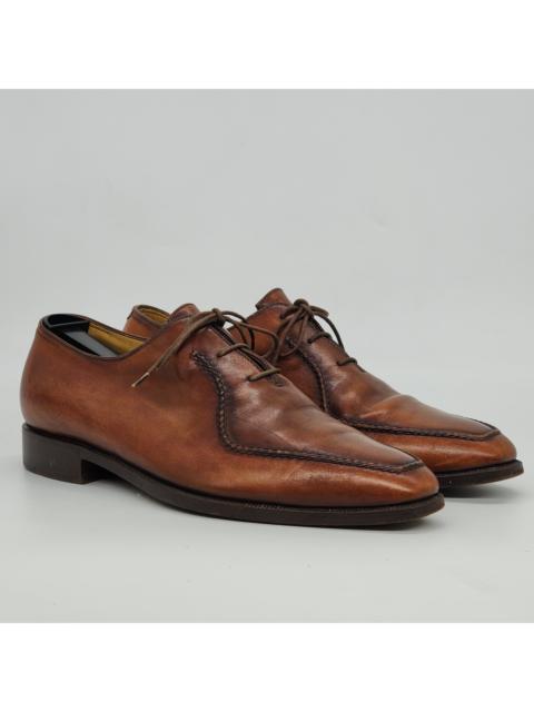 Berluti - Stitched Detail Leather Oxford Shoes