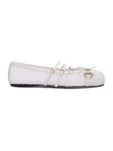 GUCCI Gucci Horsebit Bow Ballet Flats