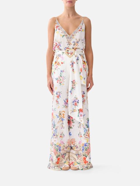 CAMILLA SCARF BELT WIDE LEG PANT