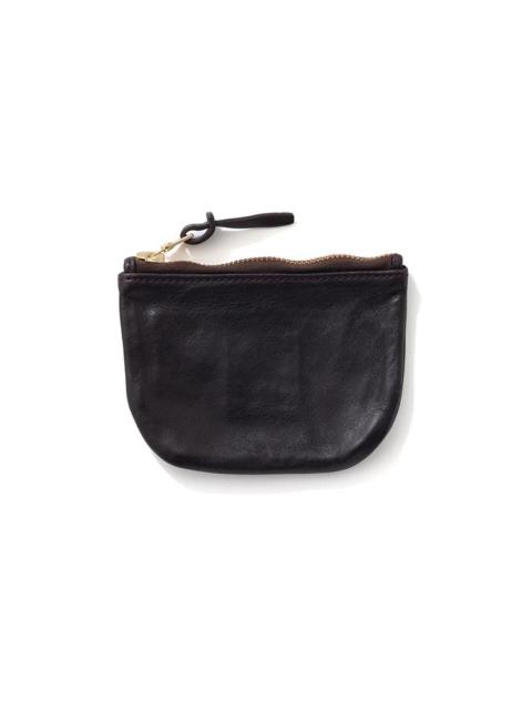 visvim LEATHER WALLET DMGD DK.BROWN