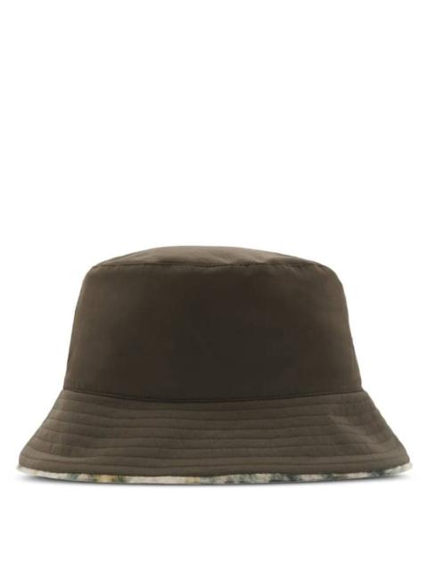 Burberry Burberry Check Fleece Reversible Bucket Hat