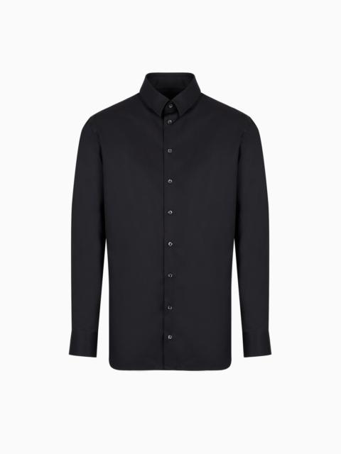 GIORGIO ARMANI Luxury cotton twill shirt