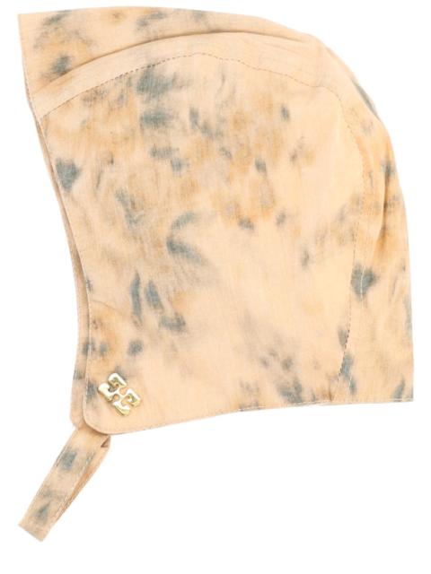 GANNI COTTON CAP WITH PRINT