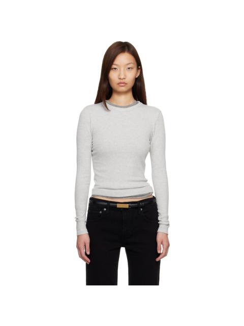 Citizens of Humanity Gray Bina Crewneck T-shirt