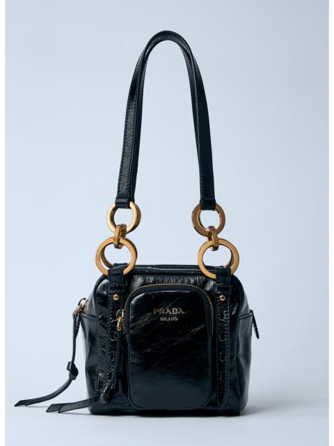 Prada Prada Women Mini Dangle Leather Handbag