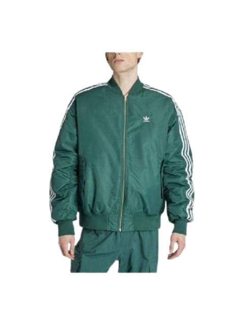 adidas adidas Oversized Reversible Bomber Jacket 'Green White' IW3649