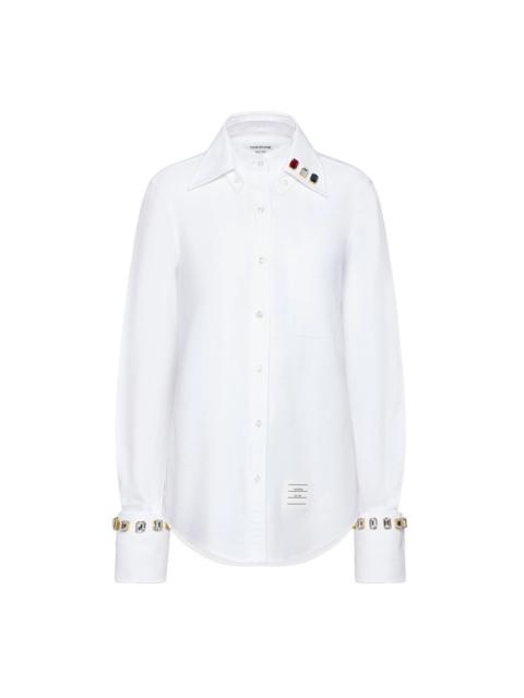 Thom Browne Swarovski Crystal Oxford Shirt Women