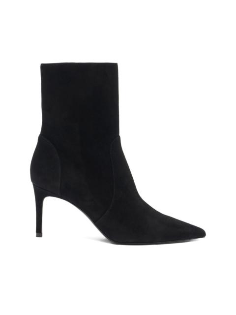 75mm Stuart Power zip-detail pointed-toe boots