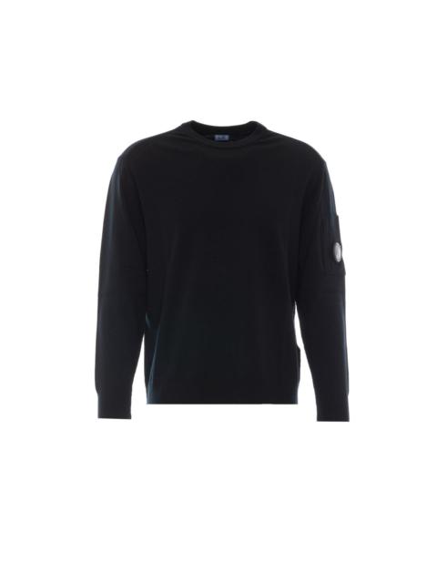 C.P. Company C.P. Company Men Lens Extrafine Merino Wool Sweater