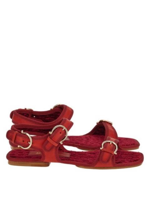 FERRAGAMO Ferragamo Nomadic Buckle Flat Sandals, Size 7 C