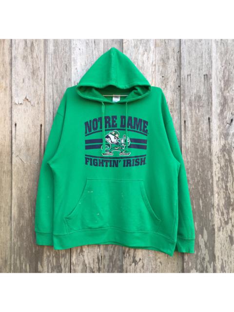 Other Designers Vintage - Vtg Notre Dame University Fighting Irish Hoodie Big Logo