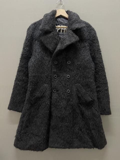 Other Designers 💥Vintage PPFM fur faux wool trench coat
