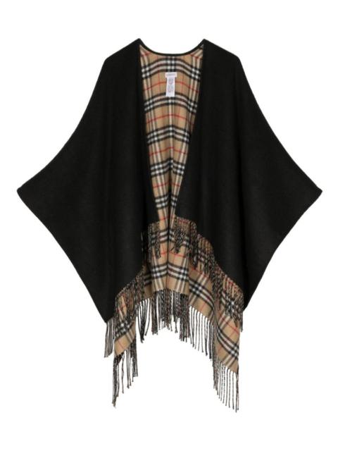BURBERRY WOOL REVERSIBLE CAPE