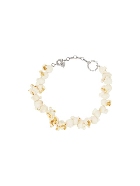 Off-White Popcorn Shape Necklace