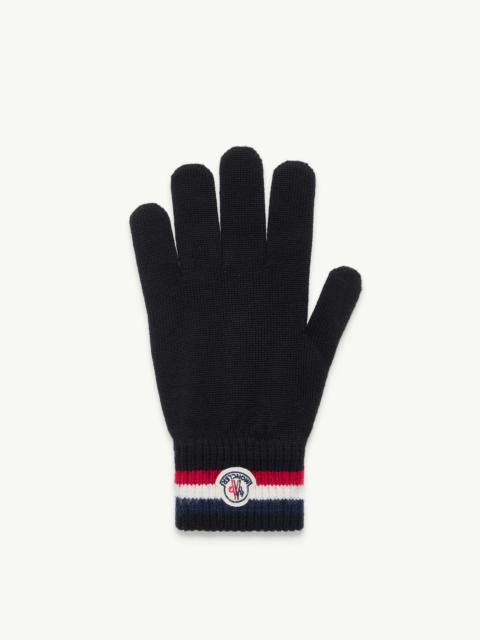 Moncler Tricolor Wool Gloves