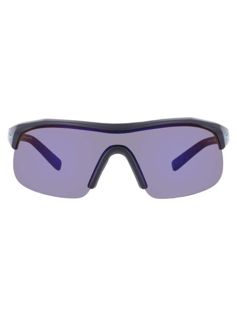 Nike Nike Blue Mirror Shield Men's Sunglasses NIKE SHOW X1 DX6520 010 58