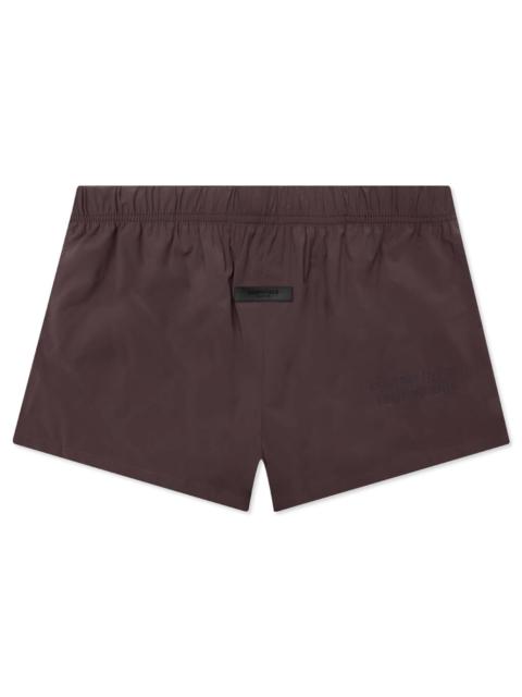 ESSENTIALS WOMEN'S RUNNING SHORT - PLUM