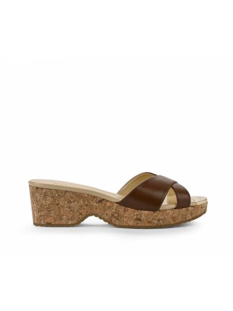 JIMMY CHOO Jimmy Choo Panna Leather Wedges