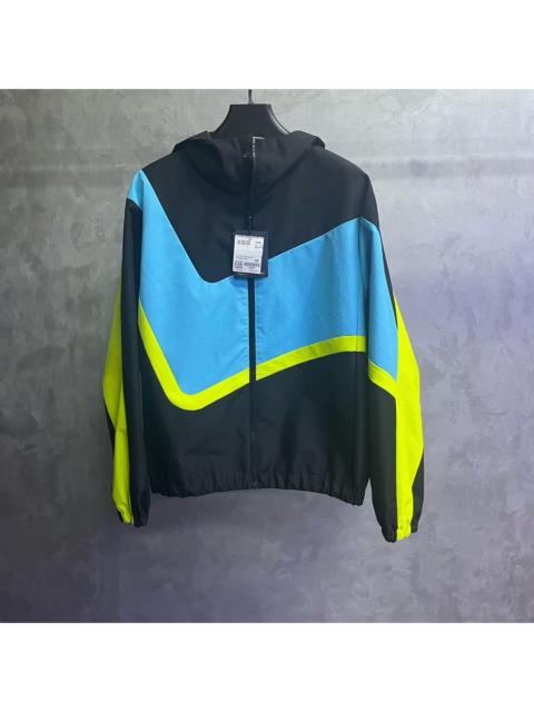 Louis Vuitton Louis Vuitton Black Color-block Logo-Print Zip-Up Hooded Jacket