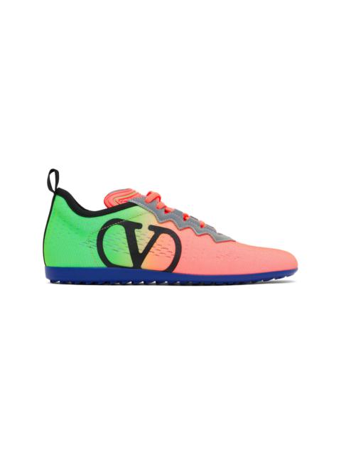 Valentino Green & Orange Chromathon Sneakers