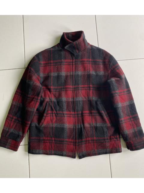 Other Designers Woolrich Woolen Mills - Woolrich rugged Sherpa Wool Checked Zip up Jacket