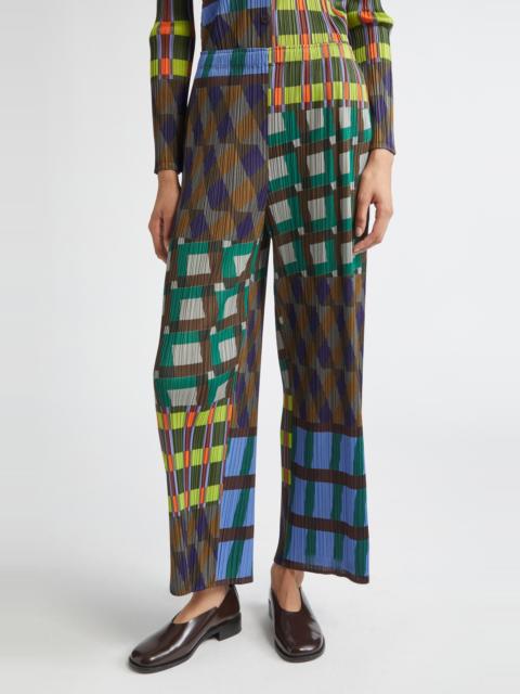 Pleats Please Issey Miyake Pleats Please Issey Miyake Harmony Pleated Wide Leg Pants in Blue at Nordstrom