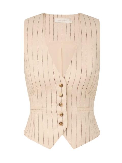 Zimmermann REBELLION PINSTRIPE WAISTCOAT