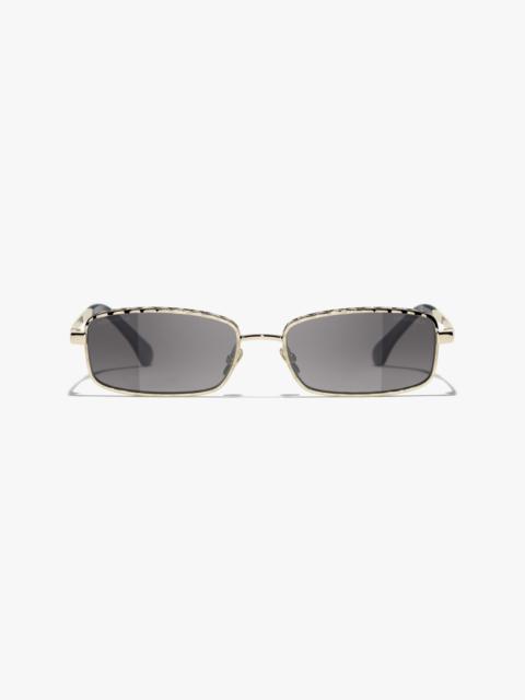 CHANEL Rectangle Sunglasses