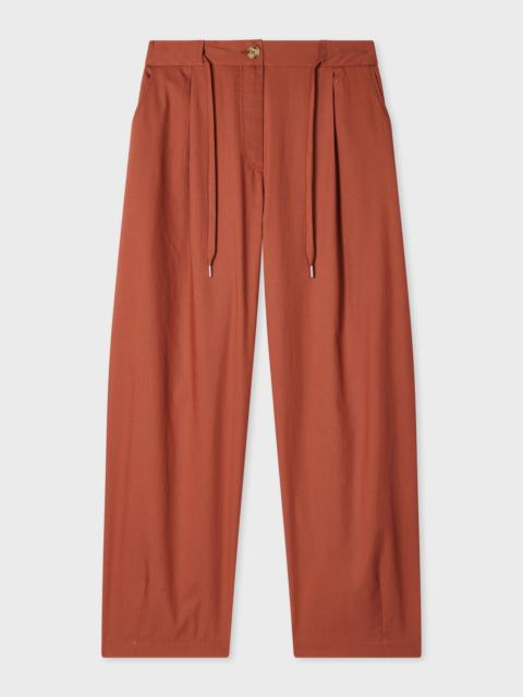 Paul Smith Women's Rust Red Balloon Trousers